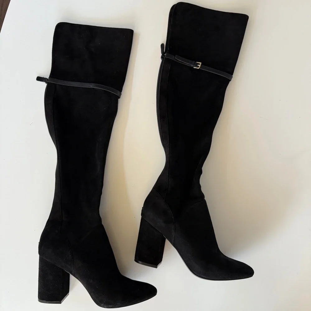 COLE HAAN | Darcia Over-the-Knee Black Suede Boot